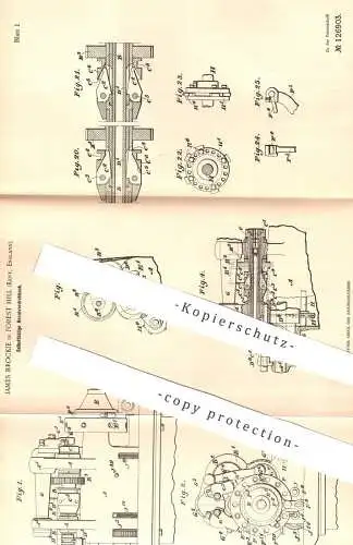 original Patent - James Brockie , Forest Hill , Kent , England , 1899 , Revolverdrehbank | Revolver - Drehbank | Pistole