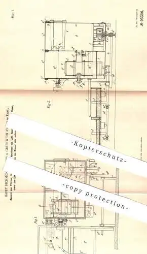 original Patent - Harry Richmond Chubb , Greenwich , Kent , 1896 , Filtern , Kondensieren u. Absorbieren von Luft u. Gas