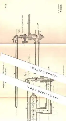 original Patent - Henri Vanderborght , Brüssel , 1883 , Wasserheizofen | Wasser - Heizofen | Ofen , Ofenbauer , Heizung