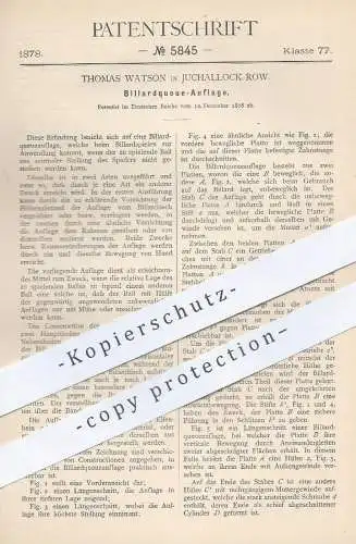 original Patent - Thomas Watson , Juchallock Row , 1878 , Billardqueue - Auflage | Billard - Queue | Pool , Sport !!!
