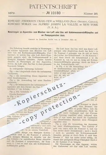 original Patent - Edward A. Craig Pew , Welland , Kanada | E. Moran , Alfred J. la Vallée , USA , Luft - Gas - Gemisch