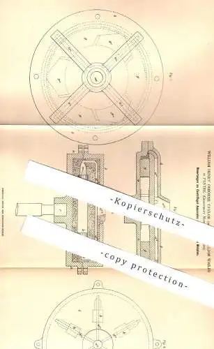 original Patent - William Henry Osborne Taylor , John William Wailes , Panteg , Monmouth , Zentrifuge für Metall - Guss