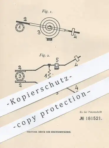 original Patent - Schiersteiner Metallwerk GmbH , Berlin 1905 , Schleifbürste zur Stromzuführung für Motor , Stromzähler