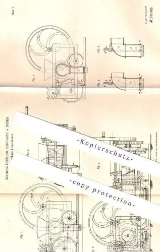 original Patent - Wilhelm Heinrich Bongartz , Düren  1889 , Fahrbare Ziegelpresse | Ziegel - Presse | Pressen , Ziegelei