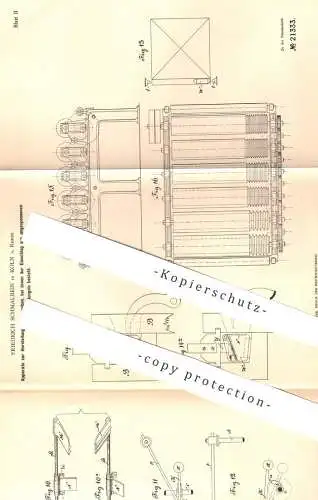 original Patent - Friedrich Schmalbein , Köln / Rhein , 1881 , Herstellung von Gewebe | Stoff , Weber , Weben , Weberei