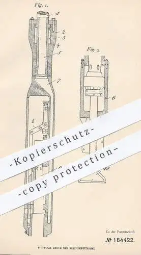 original Patent - Alexander Beldiman , Berlin , 1905 , Tiefbohrer m. Hydraulik - Motor | Bohrer , Schlagbohrer , Tiefbau