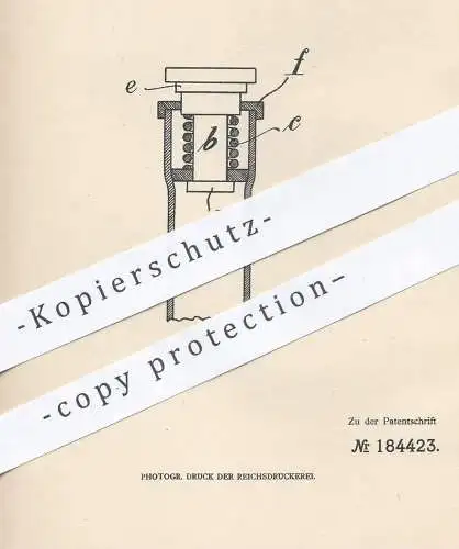 original Patent - Alexanderwerk A. von der Nahmer AG Remscheid , 1906 , Grubenstempel | Grube - Stempel | Bergwerk