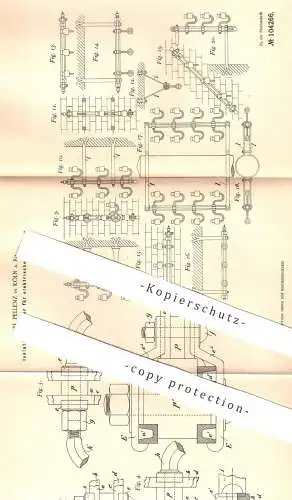 original Patent - Carl Pellenz , Köln / Rhein , 1898 , Isolatoren - Träger für elektrische Leitungen | Isolator , Strom