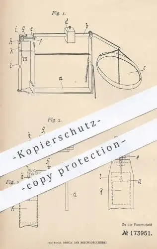 original Patent - Louis Blättner , Kassel , 1905 , Hebevorrichtung für Gegenstände in Flüssigkeit | z. B. Eier | Koch !