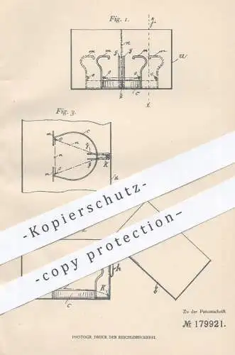 original Patent - Alfred Stütz , Mainz , 1906 , Hutschachtel mit Huthalter | Hut , Hüte , Modist , Schachtel !!!