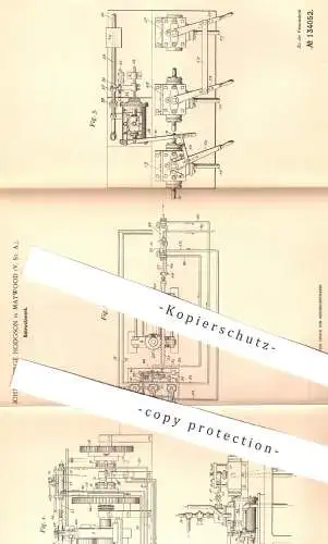 original Patent - John George Hodgson , Maywood USA  1901 , Kehrwalzwerk | Walzwerk , Walze , Walzen , Druck , Buchdruck