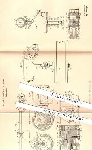 original Patent - Richard Haack , Hamburg / Ottensen , 1902 , Ausbohrspindel | Bohrspindel , Bohrmaschine , Bohrer !!