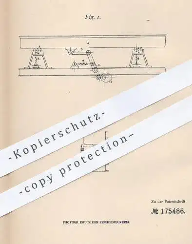 original Patent - Fritz Naumann , Altenburg , 1903 , Fördern von Material in Rinnen | Förderung , Förderband , Bergbau !