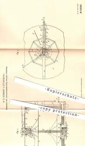 original Patent - H. O. Schmidt , Lütjenburg , 1896 , Ringelspiel | Spiel , Spielen , Karussell , Sport , Schausteller !