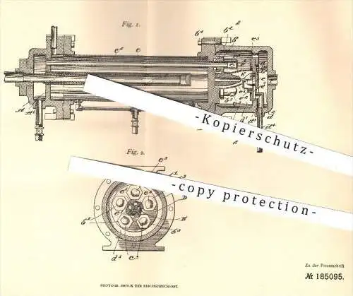 original Patent - W. Asa Gibson , Muscatine , Jowa , USA 1906 , Speisewasser - Vorwärmer u. - Reiniger | Dampfmaschinen