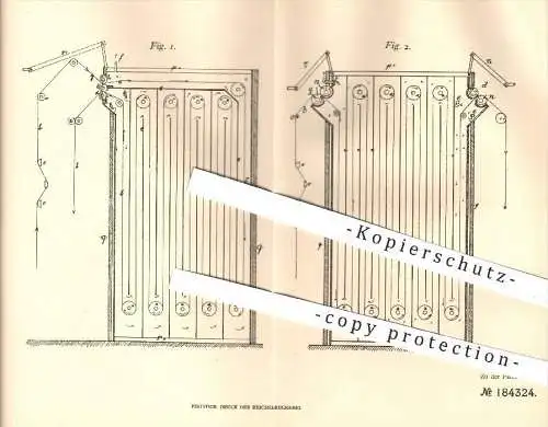 original Patent - Dr. Victor Fussgänger , Höchst / Main , 1906 , Dämpfen von laufenden Stoffbahnen | Stoff , Stoffe !!!