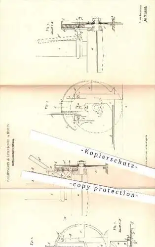 original Patent - Philippsohn & Leschziner , Berlin , 1893 , Stoffzuschneidevorrichtung | Schneider , Schneiderei , Mode