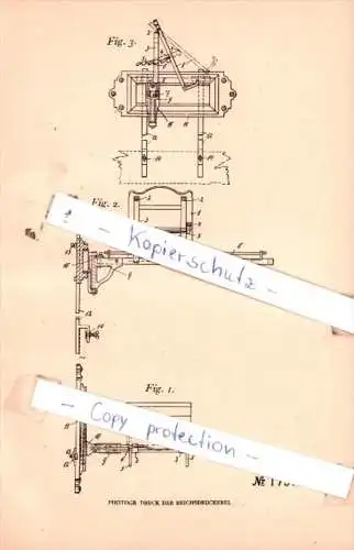 Original Patent  - Paul Gründling in Leipzig-Reudnitz , 1905 , Lesepult für Krankenbetten !!!