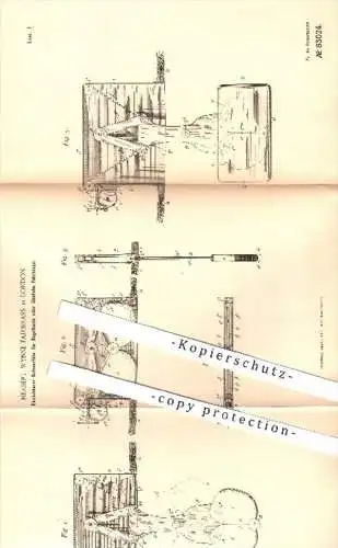 original Patent - Herbert Wynne Fairbrass in London , 1895 , Einziehbarer Schwertkiel für Segelboote , Boote , Schiffe !