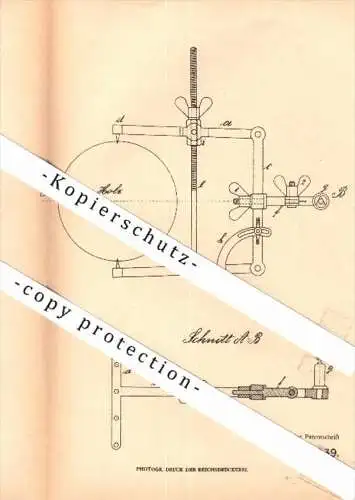 Original Patent - Johannes Lukes in Libuschin / Libusin , 1904 , Untersatz für Meßinstrumente  !!!