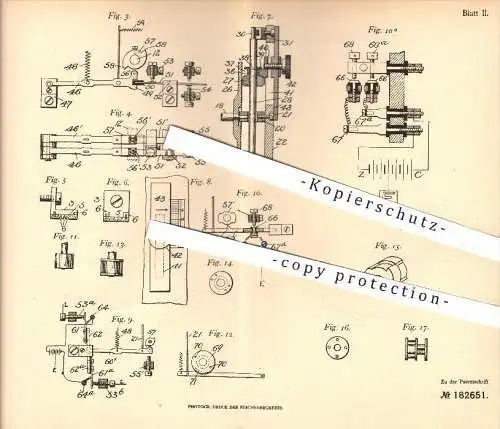 original Patent - The Gell Telegraphic Appliances Syndicate Limited , London , 1905 , telegraphischer Sender , Telegraph