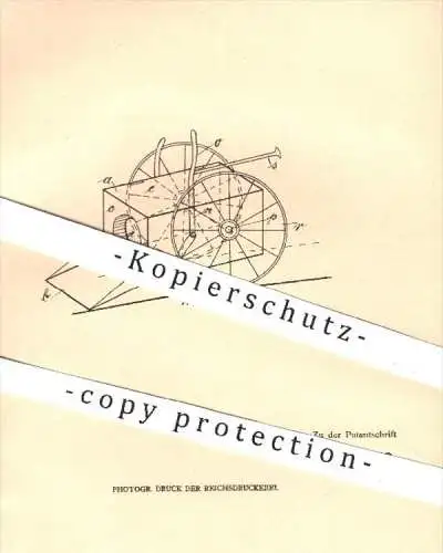 original Patent - H. Munding , Innsbruck , 1905 , Kehrichtkarren mit Schaufel für den Kehricht , Karren , Müll !!