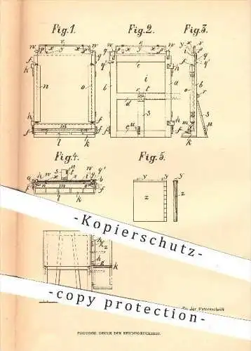 original Patent - Wilhelm Lohmann in Harburg , 1906 , Rahmen zum Einspannen von Zeichenblocks , Zeichnen , Künstler !