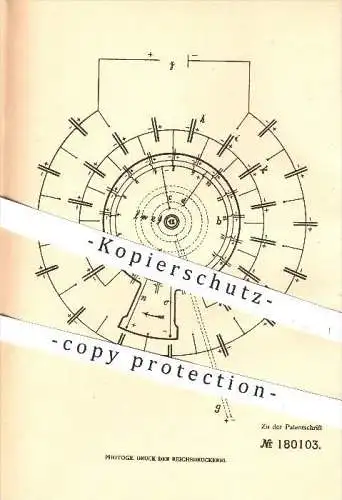 original Patent - O. von Bronk / A. Pieper , Berlin , 1905 , Spannungserhöhung elektrischer Ströme , Strom , Spannung !!