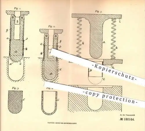 original Patent - Otto Spitzbarth , Deuben / Dresden , 1906 , Pressen von Glashohlkörpern mit Drahteinlage , Glas !!