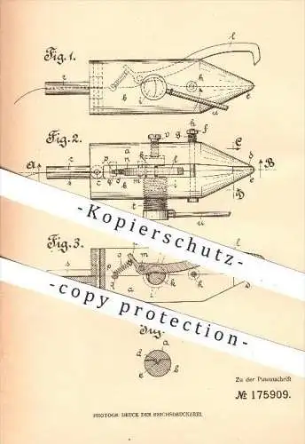 original Patent - G. Herrmann , Aachen , 1905 , Sprechwerkzeug für Grammophon , Grammophone , Plattenspieler , Grammofon