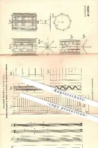 original Patent - J. Wolmer , Rauge , Russland , 1900 , Gestell zur Aufnahme von Karten in der Bücherei , Bibliothek