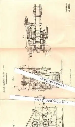 original Patent - G. Springer , Varel / Jade , 1896 , Tabak - Schneidemaschine , Zigarren , Zigaretten , Rauchen !!!