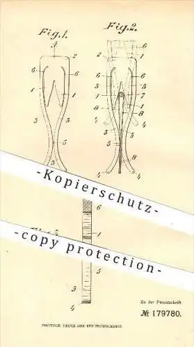 original Patent - Franz Martin / Erfurt , Friedrich Hahn / Ilversgehofen , 1905 , Sicherheits - Wäscheklammer , Klammer