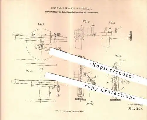 original Patent - K. Haussner , Eisenach , 1900 , Visier für Schnellfeuer - Feldgeschütze , Geschütze , Waffen , Gewehr