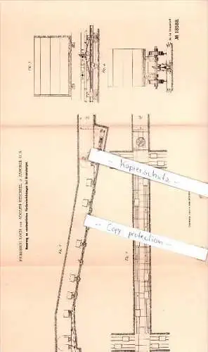 Original Patent  - Friedrich Loch und Adolph Deichsel in Zaborze / Zabrze O.-S. , 1881 , Bergbau !!!