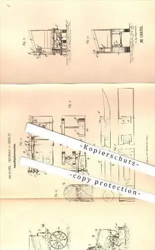 original Patent - Michael Faforke in Berlin , 1881 , Kartoffelpflanzmaschine , Kartoffeln , Landwirtschaft , Bauer !!!