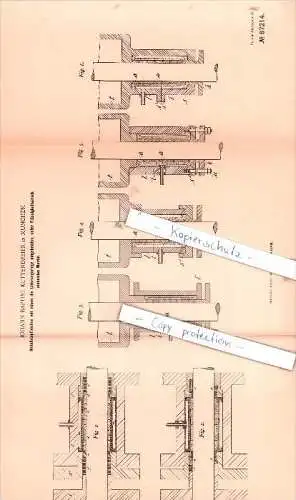 Original Patent - Johann Baptist Kuttendreier in München , 1894 , Maschinenelemente !!!