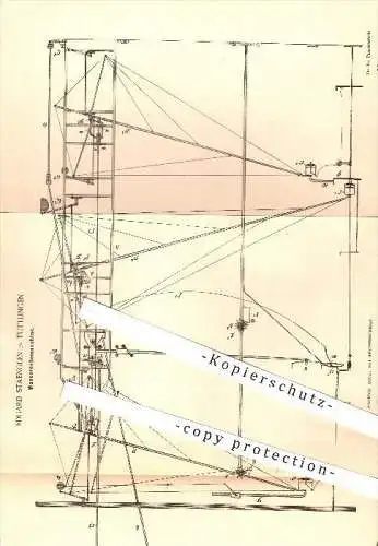 original Patent - Eduard Staenglen in Tuttlingen , 1884 , Wasserhebemaschine , Pumpe , Pumpen , Pumpwerk , Wasser