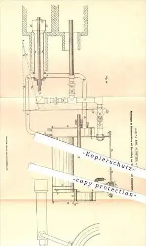 original Patent - Gustav E. Auspitzer , Wien , 1878 , Verstellen d. Faltenbreite an Plissiermaschinen , Stoffe , Plissee