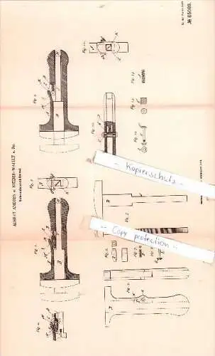 Original Patent -  Albert Andres in Nieder-Walluf a. Rh. , 1891 , Schraubenschlüssel !!!