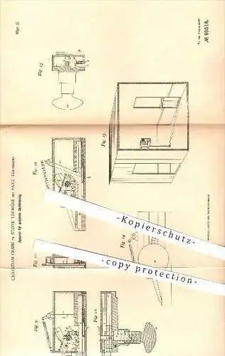 original Patent - Christian Olsen , Store Thoröje , Faxe , 1894 , geheime Abstimmung bei Wahlen , Wahl , Zählwerk !!!