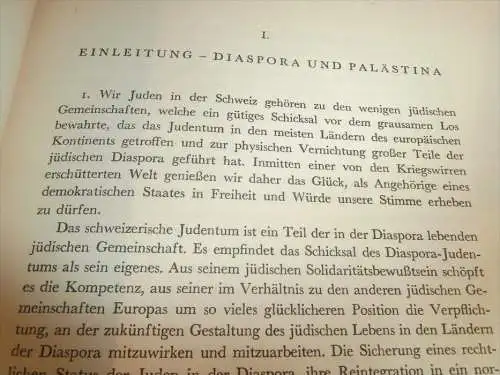 Jüdische Nachkriegsprobleme , Juden in der Schweiz , 1945 , Israelitischer Gemeindebund , selten !!!