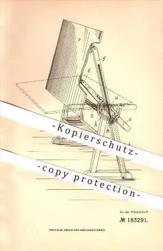 original Patent - Robert Reiss in Liebenwerda , 1906 , Verstellbarer Zeichentisch , Tisch , Zeichnen , Zeichner , Tische