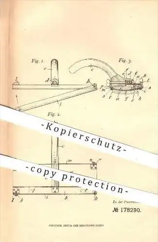 original Patent - Adolph Seelemann & Söhne in Neustadt a. Orla. , 1906 , Putzkratzenhalter , Putzholz , Bürste , Putzen