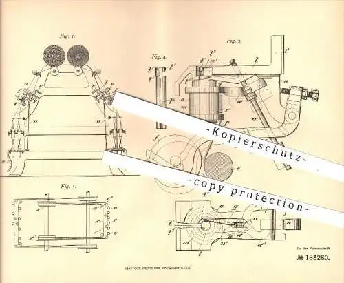 original Patent - Alexander Joseph Deru in Verviers , Belgien , 1904 , Spinnmaschine , Spinnen , Spinnrad , Spinner !!!