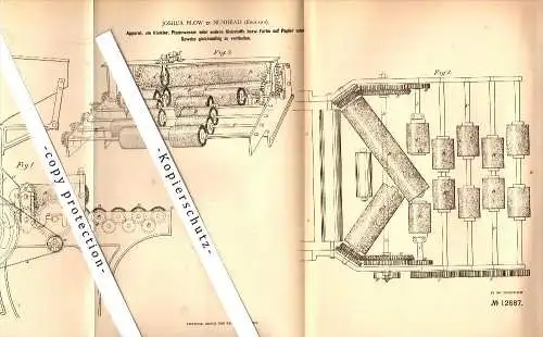 Original Patent - Joshua Blow in Nunhead , London , 1880 , Apparatus for adhesive and glue !!!