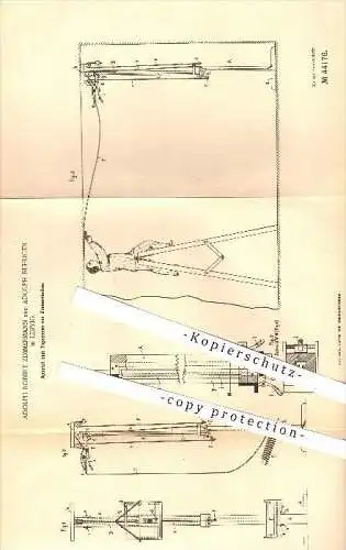 original Patent - Adolph R. Zimmermann , A. Bühligen , Leipzig , 1888 , Tapezieren von Zimmerdecken , Tapeten , Maler !