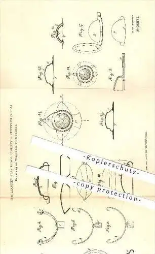 original Patent - The Ligowsky Clay Pigeon Company in Cincinnati , 1883 , Fliegende Zielscheibe , Tontaubenschiessen