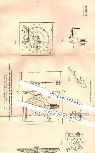 original Patent - J. P. Pehrson in Uddevalla & G. A. Betulander in Stockholm , Schweden , 1900 , Fernsprecher !!!