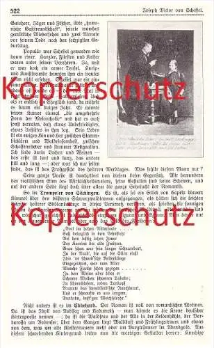 original Zeitungsbericht - 1911 -  Bad Säckingen , Joseph Victor von Scheffel  !!